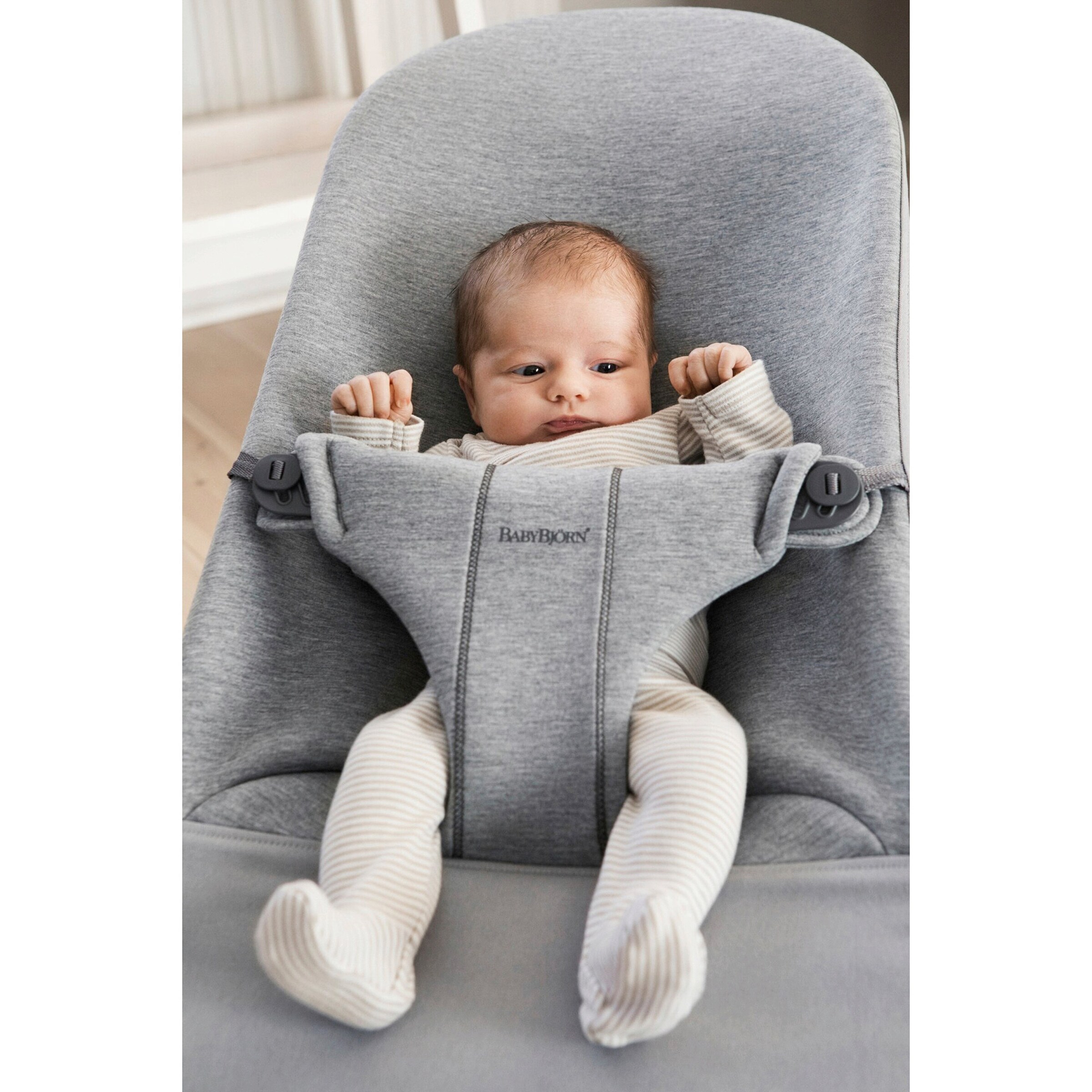 Babybjörn Babywippe Bouncer Bliss Grey hot Grau 3D Mesh inkl. OVP