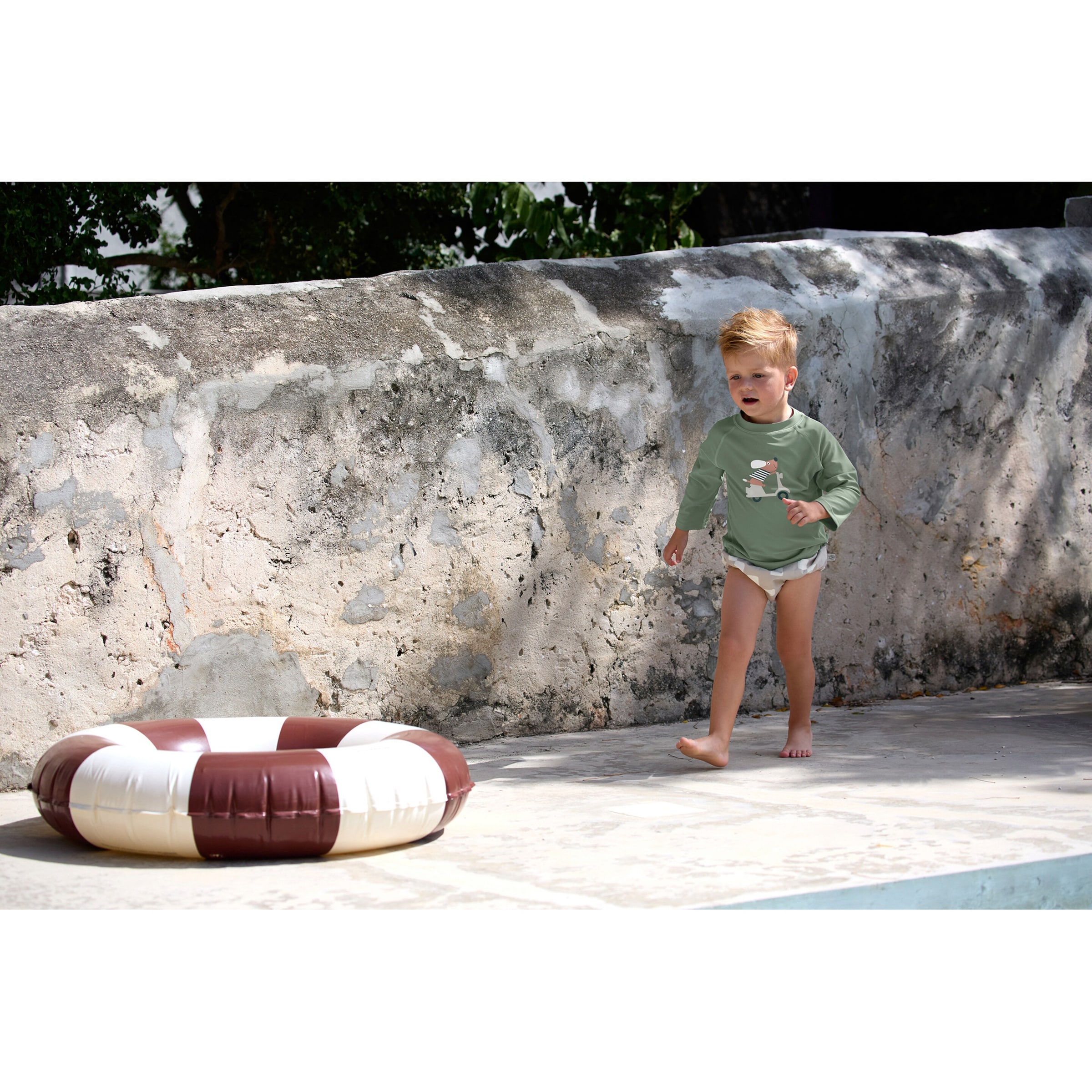 Thumbnail - Lässig Badeshirt langarm mit UV-Schutz Dackel Roller