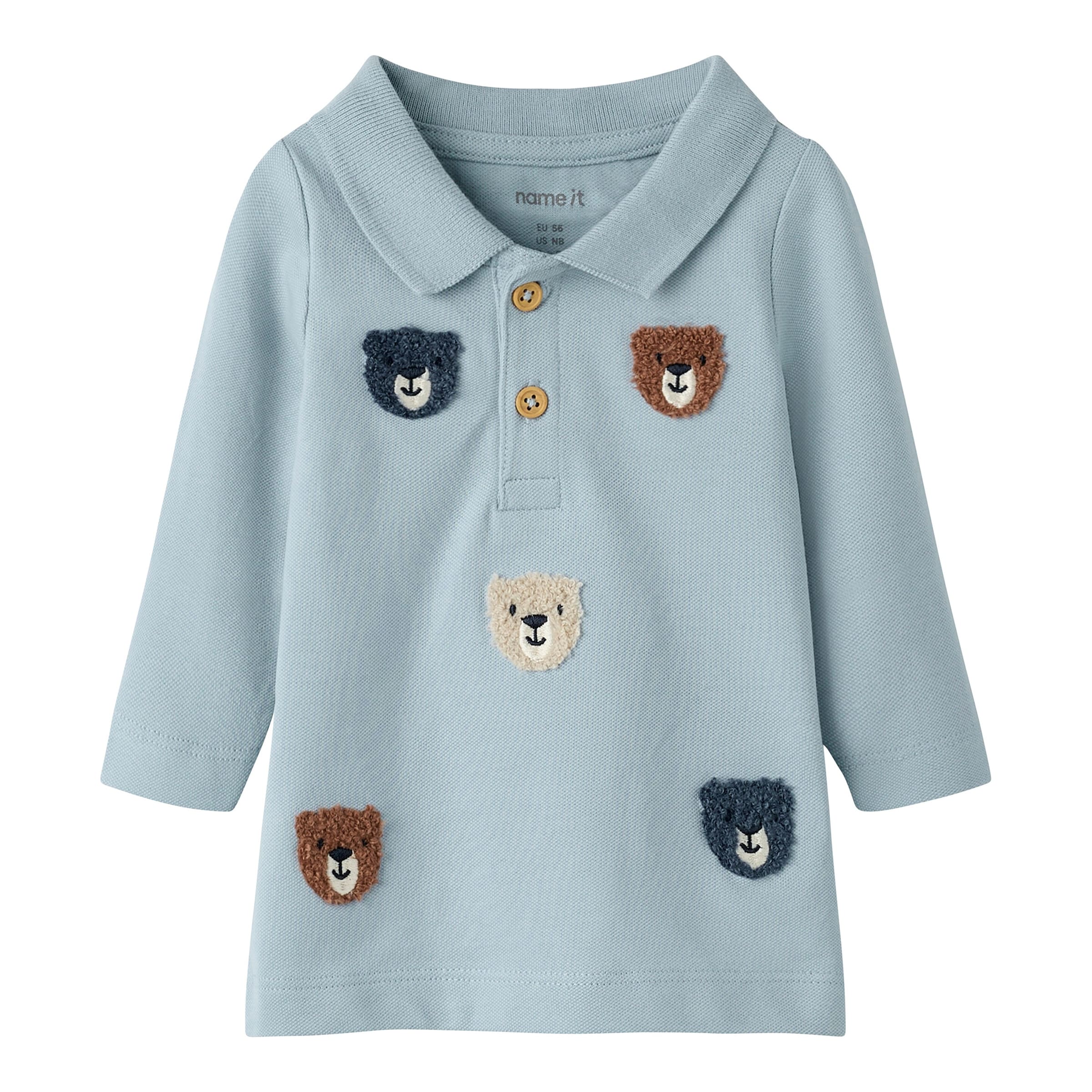Name It Poloshirt langarm Bären