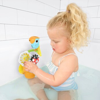 Badespielzeug Blumentopf Vogel