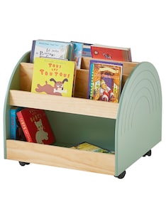 Kinderzimmer Bücherregal auf Rollen REGENBOGEN