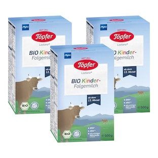 Bundle 3er-Pack Bio Kinder-Folgemilch à 500g