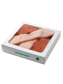 Baby Geschenk-Set: Badecape & Waschhandschuh IGEL