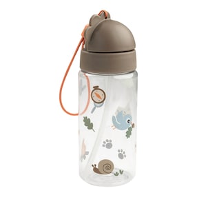 Trinkflasche mit Strohhalm, 350ml