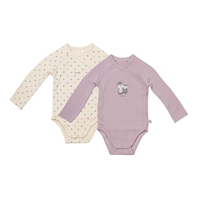 2er-Pack Wickelbodys langarm Cozy Friends