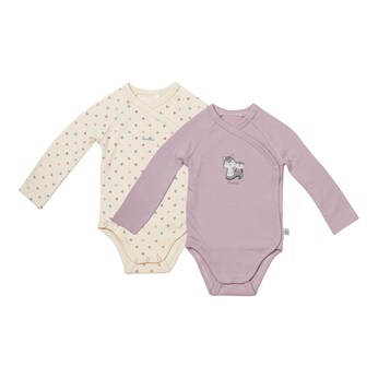 2er-Pack Wickelbodys langarm Cozy Friends