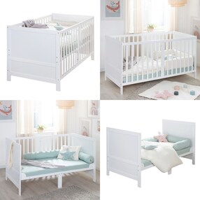 Kombi-Kinderbett 70 x 140 cm mit Matratze  Easy Sleep