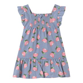 Kleid Flügelarm Blumen