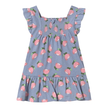 Kleid Flügelarm Blumen