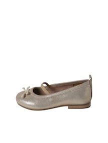 Glänzende Mädchen Leder-Ballerinas