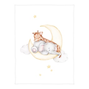 Babydecke Microfaserflausch 75x100 cm 