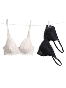 2er-Pack Still-BHs mit Spitze und Bügeln