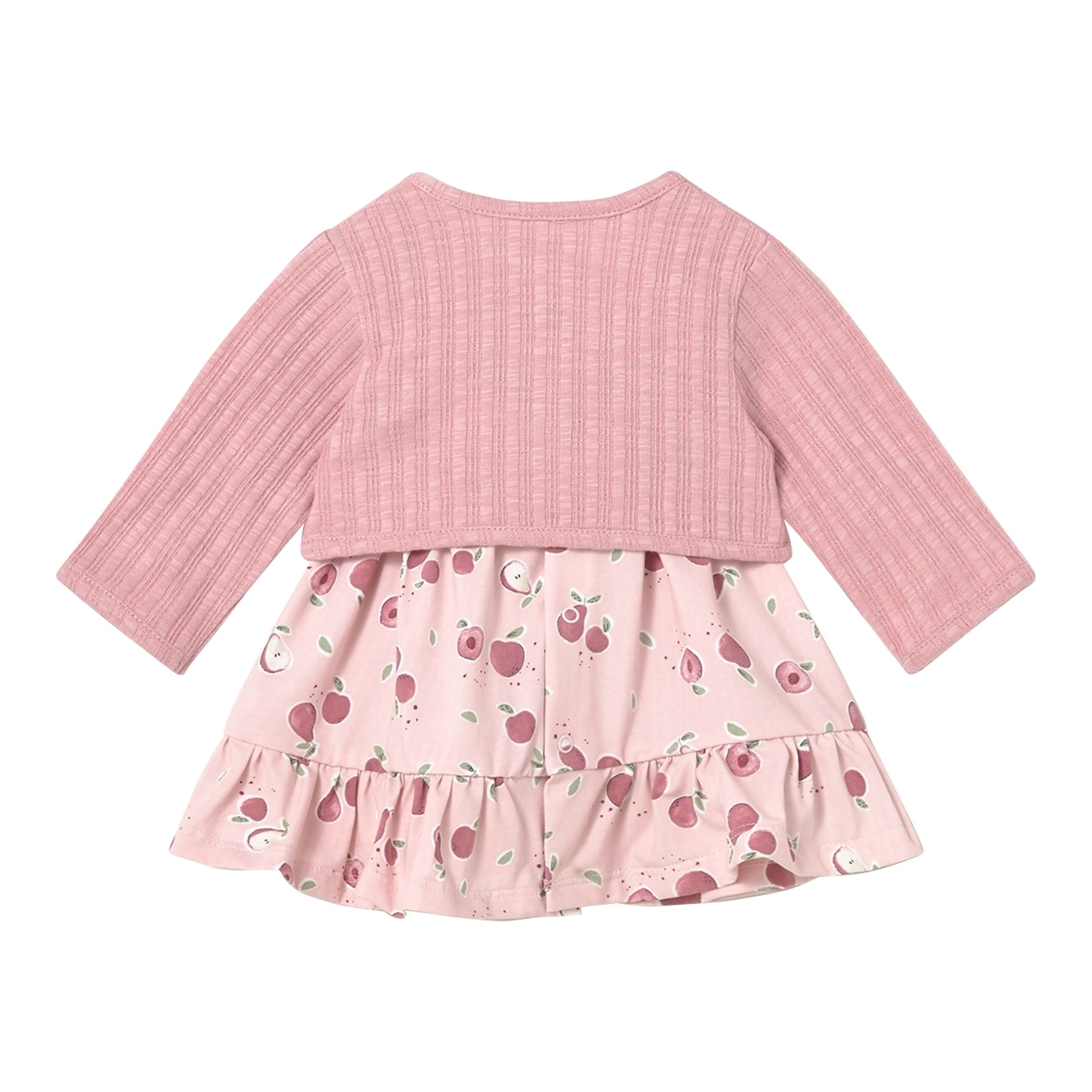 Mayoral 2-tlg. Set Kleid Flügelarm und Bolero Äpfel