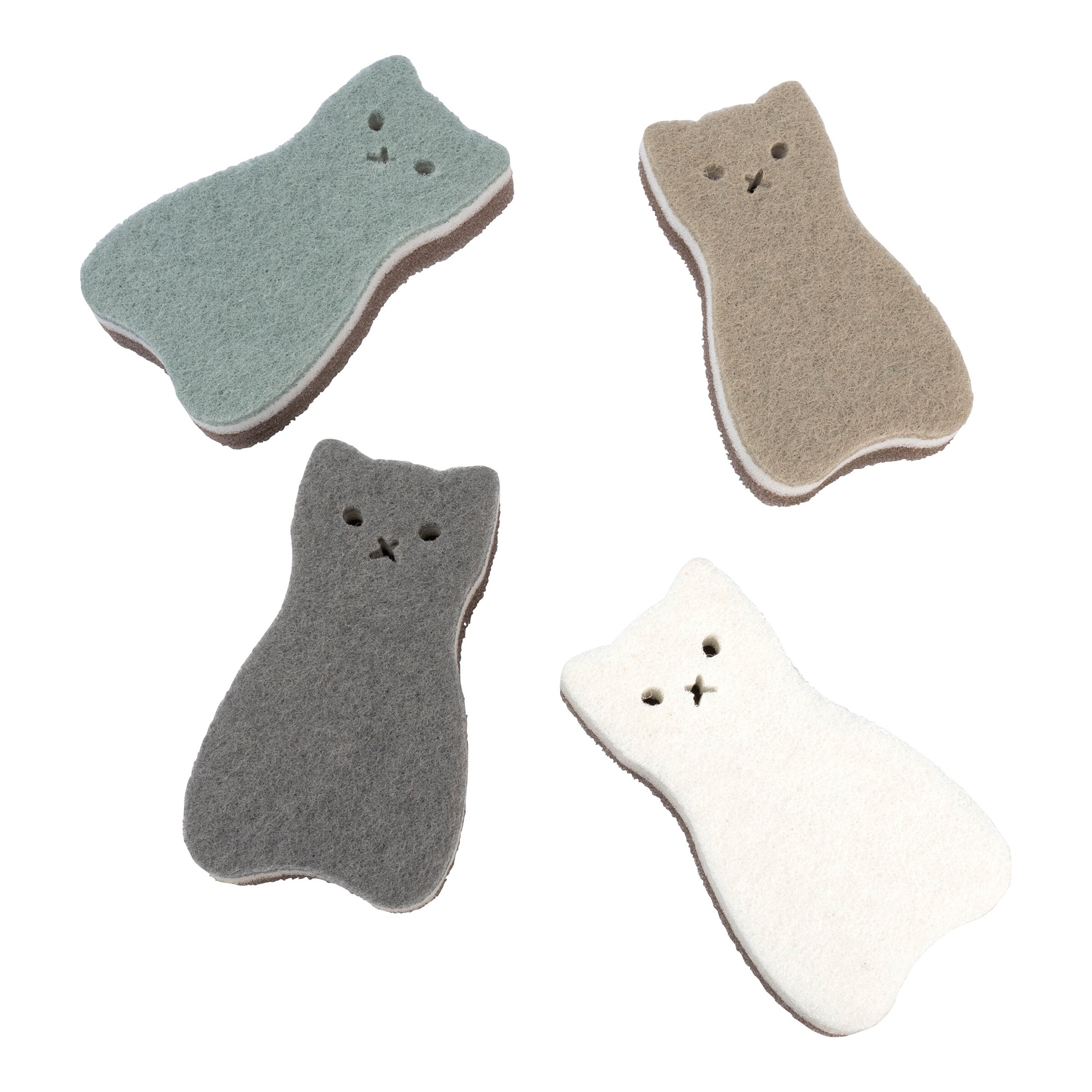 genialoSchwammset „Kitty“, 4 Stück