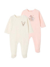 2er-Pack Baby Samt-Strampler Disney Animals BAMBI