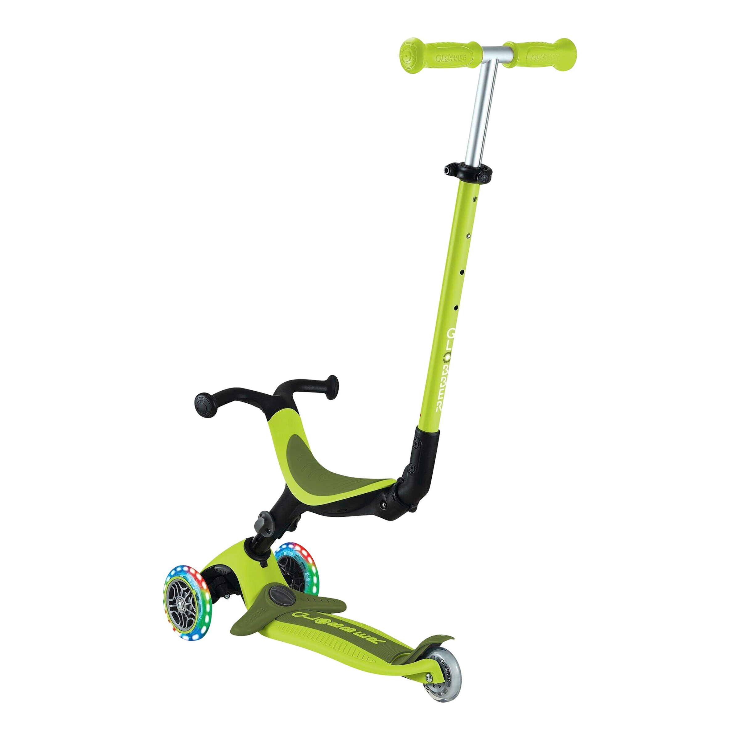 Scooter 3in1 Go-Up active mit Leuchtrollen