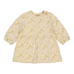 Kleid langarm Blumen Rippqualität