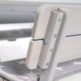 Kindersitzgruppe 'PICKNICK for 4' Outdoor +, mit Lehne, grau  Outdoor +