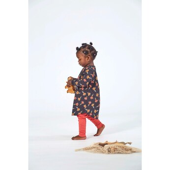 Sweatkleid langarm Blumen