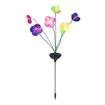 Fiche solaire de jardin LED «Fleur Solithia»