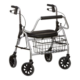 Schwerlast-Rollator XXL bis 200 kg mit Sitz und Korb