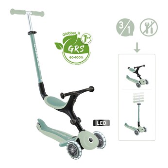 Scooter 3in1 Go-Up active ECO mit Leuchtrollen
