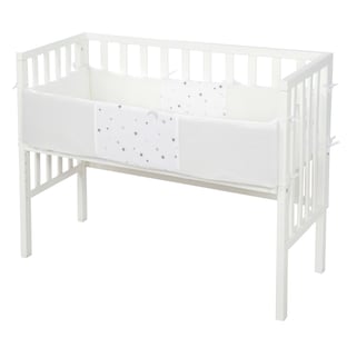 Beistellbett 2in1 Sternenzauber grau safe asleep