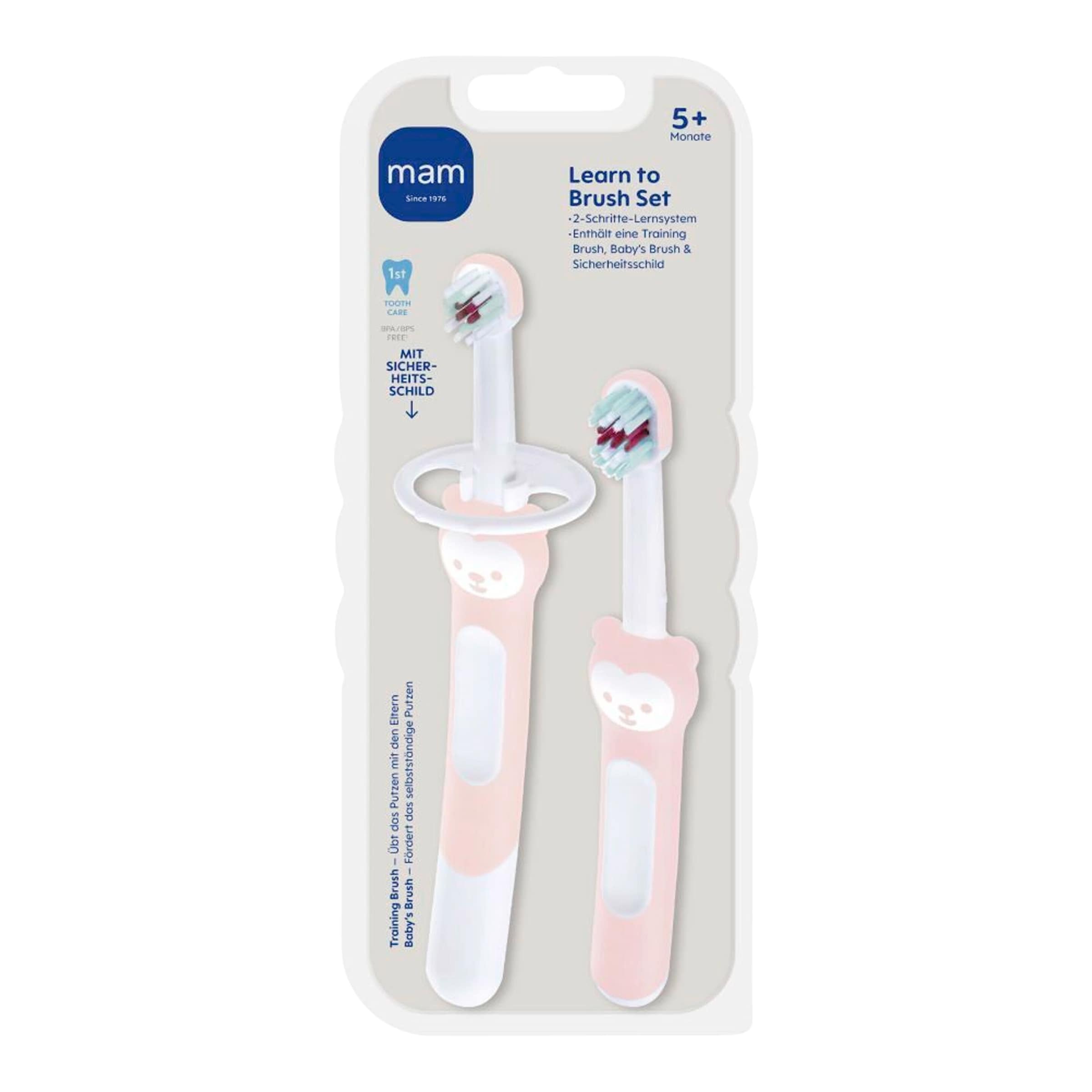 Mam 2-tlg. Baby-Zahnbürsten-Set Learn to Brush
