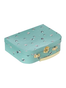 Baby Geschenk-Set: Vogel-Schmusetuch & Köfferchen