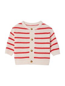 Baby Strickjacke mit Ajourmuster