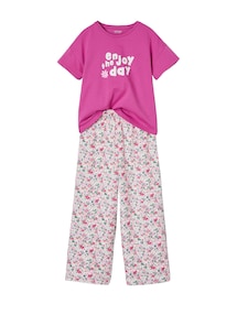 Mädchen-Set: T-Shirt & weite Hose