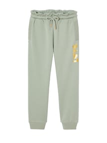 Mädchen Jogginghose mit Motiv am Bein, Recycling-Polyester