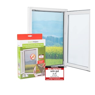 Fenster-Insektennetz "Magic Klick" mit Magnetbefestigung, 150x130 cm, zuschneidbar