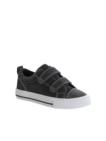 Kinder Stoff-Sneakers mit Klett und Anziehtrick, Vintage-Look