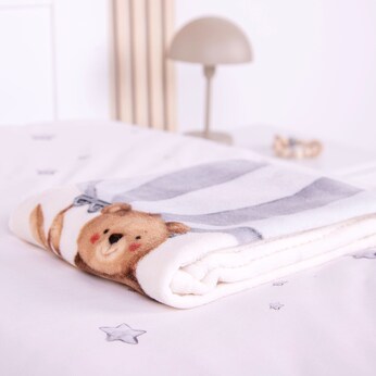 Babydecke Microfaserflausch 75x100 cm 