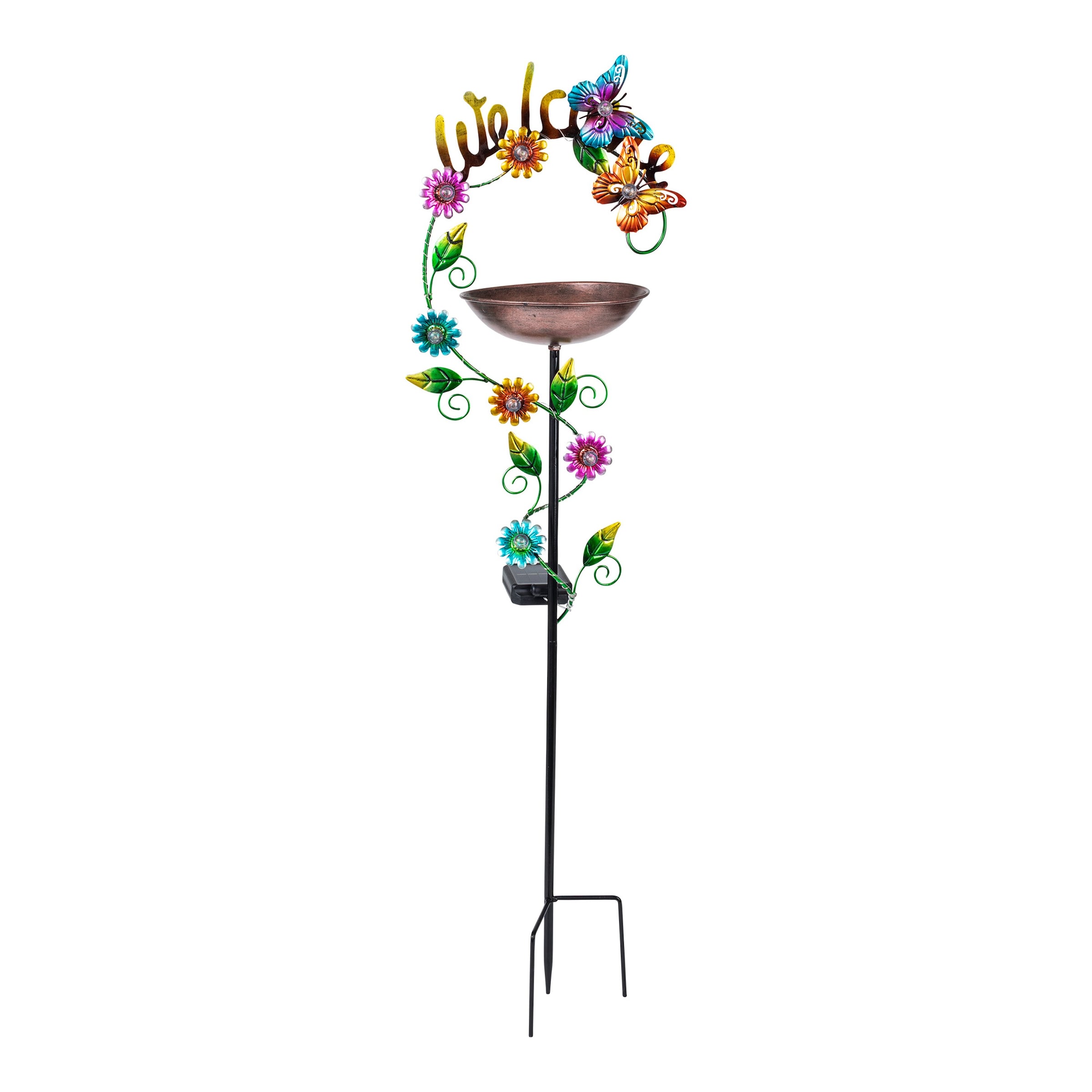LED-Solar-Vogeltränke „Schmetterling“