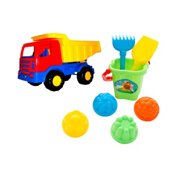 Sandspielzeug-Set mit Kipper 8-tlg.
