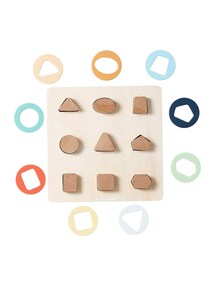 Baby 2-in-1-Puzzle / Bauklötze aus Holz FSC®