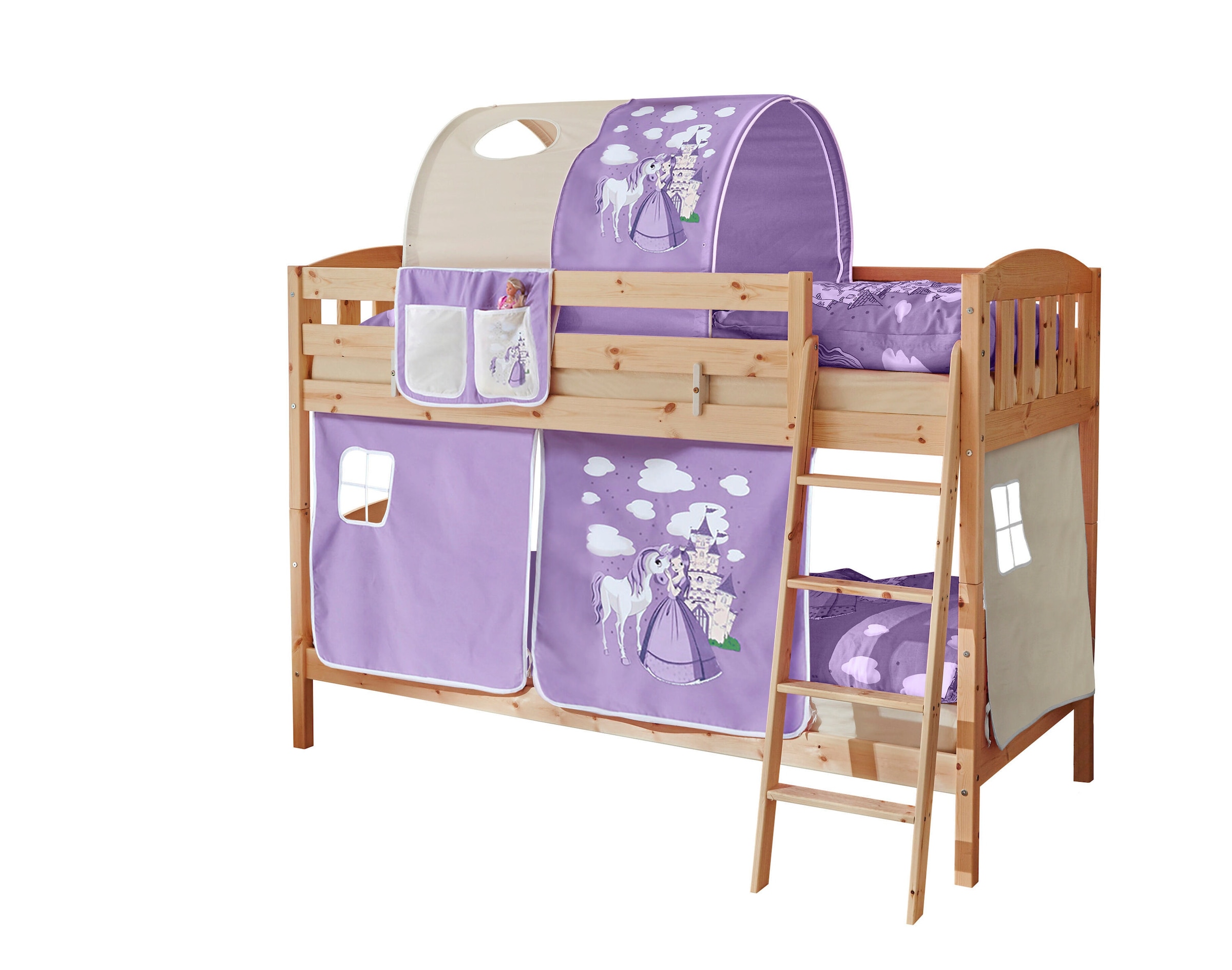 Ticaa Etagenbett Erni Country-V Kiefer Natur Motiv