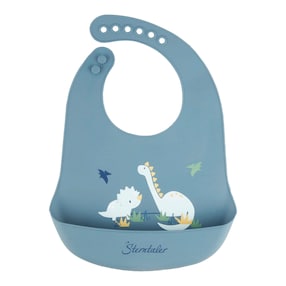 Bavoir en silicone avec coque de récupération