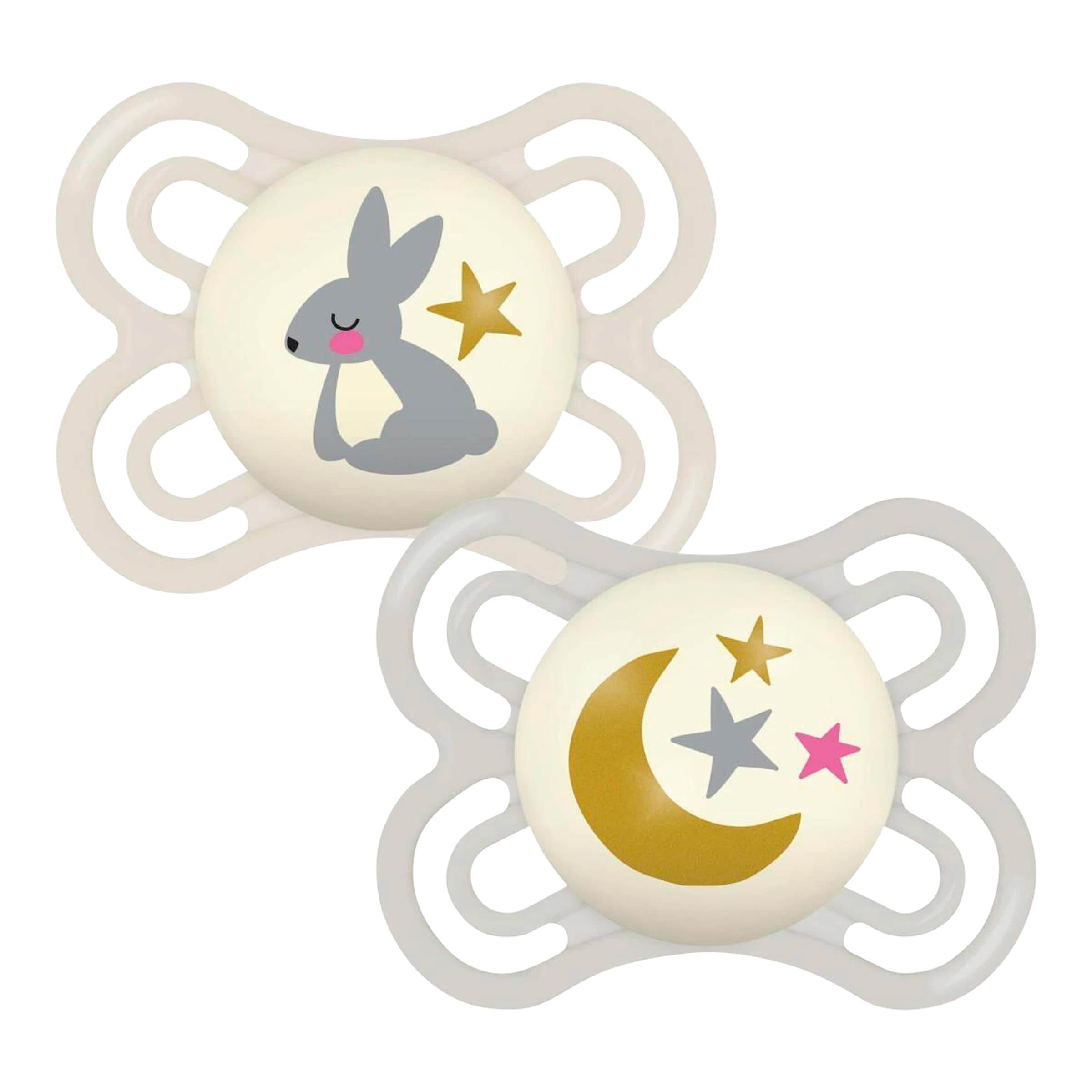 Mam 2er-Pack Schnuller Perfect Night Silikon, 0-6M
