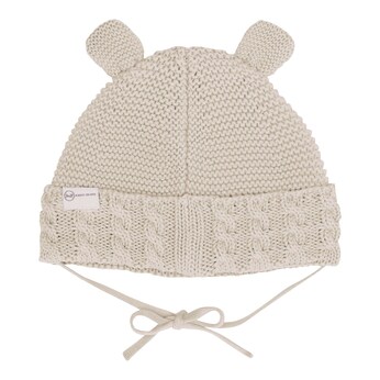 Strickmütze mit Ohren Bär