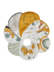 Bio-Kollektion: 7er-Pack Baby-Lätzchen, Klett