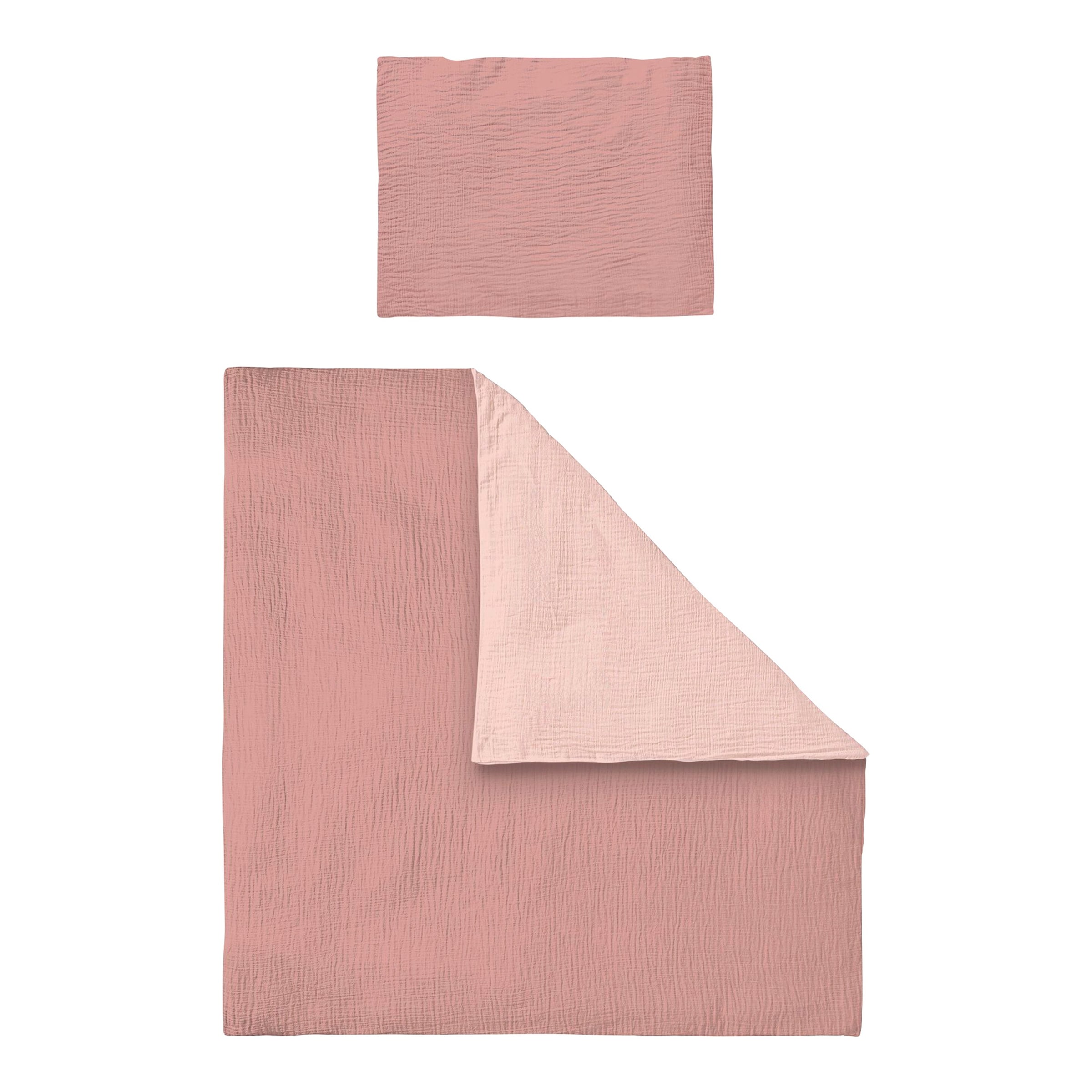 Bornino Home Wende-Bettwäsche Musselin 35x40/80x80 cm