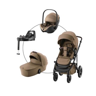 Kombikinderwagen SMILE 5Z LUX Travel-Set inkl. Babyschale BABY-SAFE PRO i-SIZE und Isofix-Basis VARIOBASE 5Z