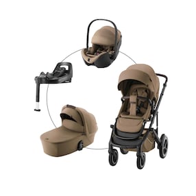 Kombikinderwagen SMILE 5Z LUX Travel-Set inkl. Babyschale BABY-SAFE PRO i-SIZE und Isofix-Basis VARIOBASE 5Z