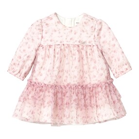 Tüllkleid langarm Blüten