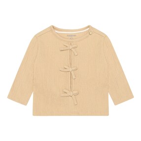 Krepp-Shirt langarm Schleifen