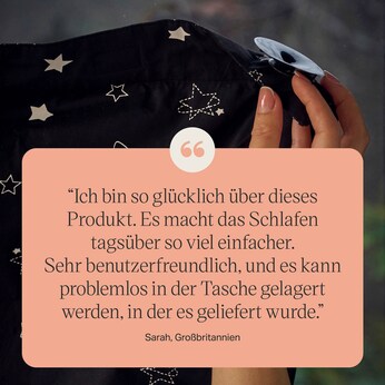 Verdunklungsrollo Sleeptight tragbar