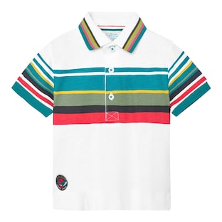 Polo-T-Shirt Streifen Piqué